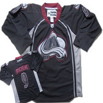 Fashion Trend Black Ice NHL Colorado Avalanche 9 Matt Duchene Hockey Jersey